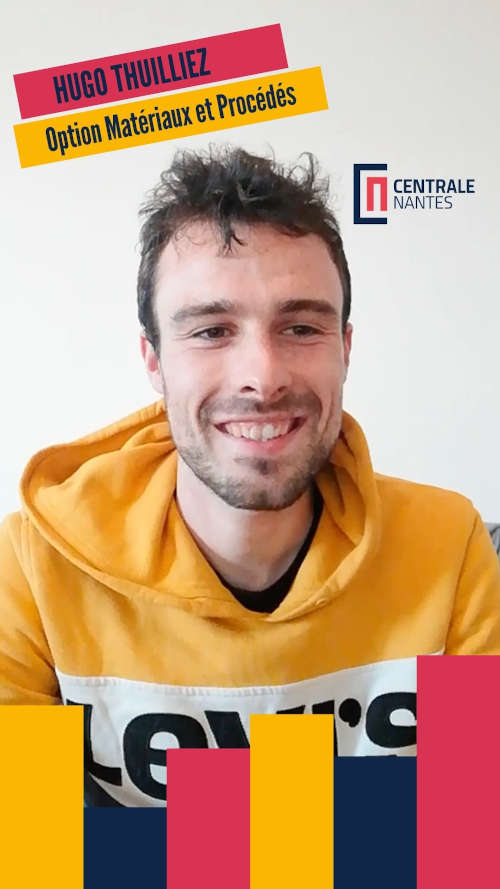 Video testimonial from Hugo Thuilliez, a student in the Mechanical Engineering for Materials and Manufacturing Processes specialisation