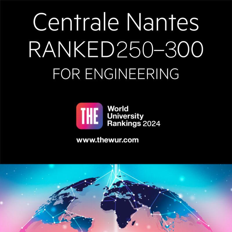 THE World UniversityRankings 2024 : Centrale Nantes Ranked 250-300 for engineering