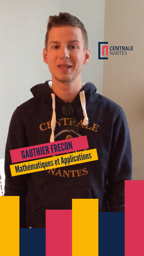 Video testimonial from Gauthier Frecon, a student in the   Mathematics and Applications specialisation