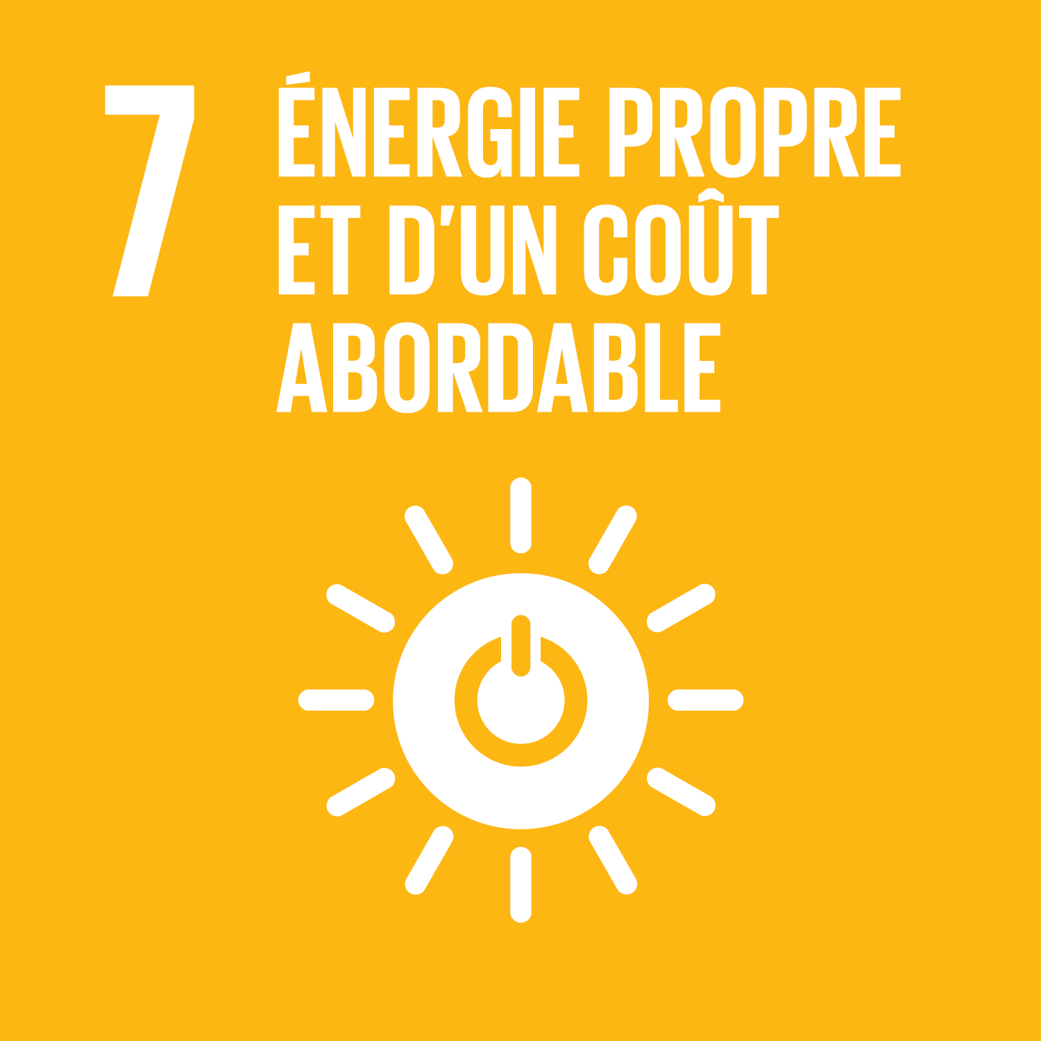 ODD7 - ÉNERGIE PROPRE ET D'UN COÛT ABORDABLE