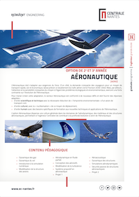 Brochure de l'option Aéronautique