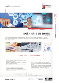 Brochure de l'option Ingénieur en santé et dans l'humanitaire