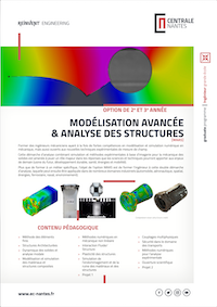 Brochure de l'option Modélisation Avancée et Analyse des Structures