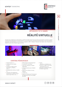 Brochure de l'option Informatique pour la Réalité Virtuelle et la réalité augmentée