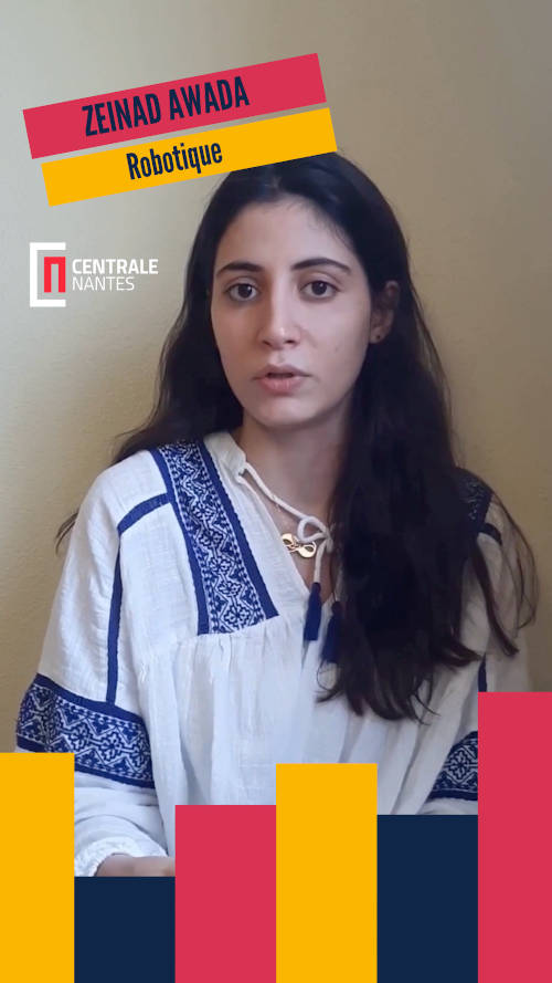 Video testimonial from Zeinab Awada, a student in the Robotics specialisation